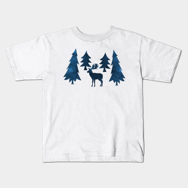 Stag Kids T-Shirt by TheJollyMarten